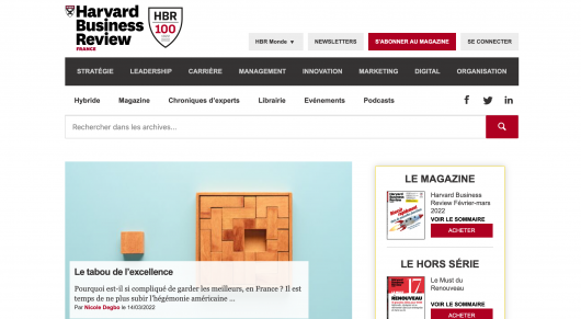 HBR France - La Cabrik - Le tabou de l'excellence - 