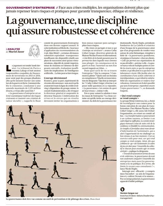 GOUVERNANCE - LA CABRIK - CEO -